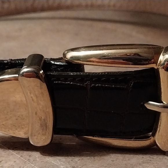 Amiee Lynn Italian Crock Genuine leather lined belt sz. L 31"-36" - Picture 11 of 11